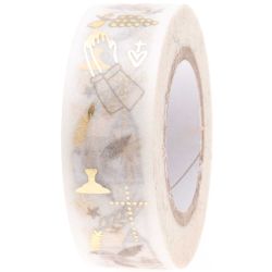 Paper Poetry Tape Christliche Symbole 1,5cm 10m von Rico Design