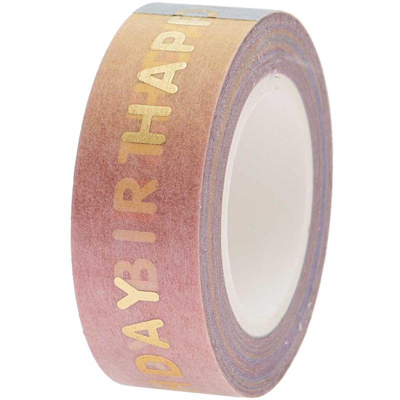 Paper Poetry Tape Happy Birthday 15mm 10m von Rico Design