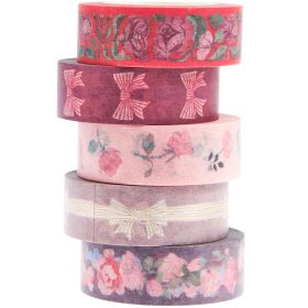 Paper Poetry Tape Set La Vie En Rose Pink/Rosa von Rico Design