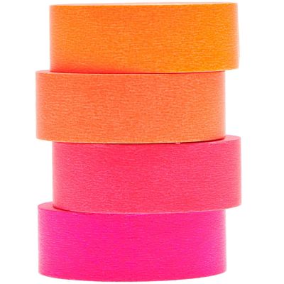 Paper Poetry Tape Set Neon Rottöne 15mm 10m 4teilig von Rico Design