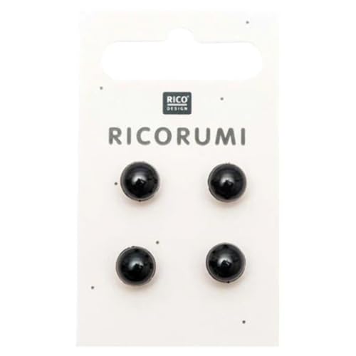 RICO Knopf-Augen Ricorumi 4 Stück Ø 8,5 mm von Rico Design