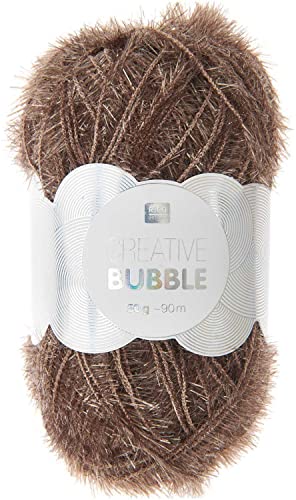 Rico Creative Bubble 50g Stricken Wolle Strick Schwäme häckeln Nuss von Rico Design