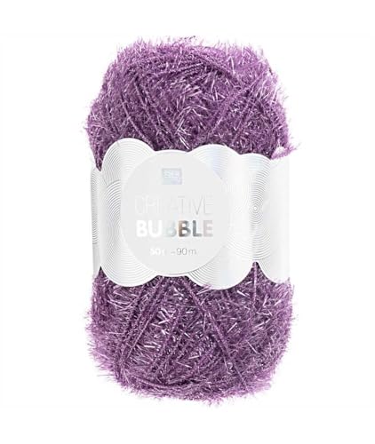 Rico Creative Bubble 50g Stricken Wolle Strick Schwäme häckeln Violett von Rico Design