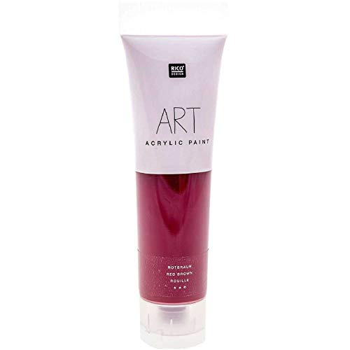 Rico Design 100 ml Art Künstlerfarbe Acrylfarbe Acrylic Paint Farbe (Rotbraun) von Rico Design