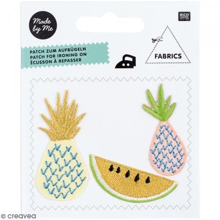 Rico Design 3 Aufnäher zum Aufbügeln, Ananas Rico Design 3 Aufnäher zum Aufbügeln, Ananas von Rico Design