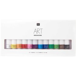 ART Gouache Set Basic 12x 12ml von Rico Design