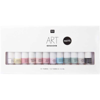 ART Gouache Set Pastell 12x 12ml von Rico Design