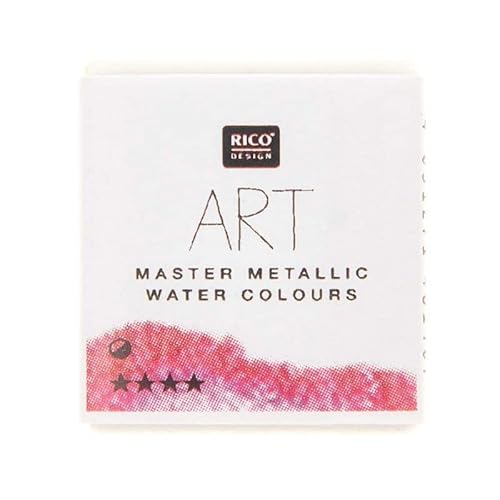 Rico Design Aquarell-Metallic-Farbe - 1/2 Becher - Rot von Rico Design