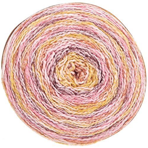 Rico Design Bobbel Cotton Farbverlauf Creative Stripes 07 candy, 250g Farbverlaufswolle Baumwolle zum Häkeln oder Stricken von Rico Design