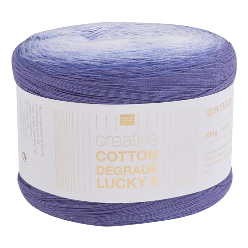 Rico Design Creative Cotton Dégradé Lucky 8, 200 g, ca. 800 m Farbe 023 von Rico Design