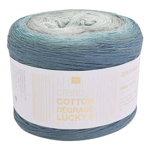 Rico Design Creative Cotton Dégradé Lucky 8, 200 g, ca. 800 m Farbe 024 von Rico Design