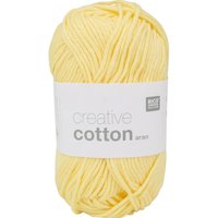 Rico Design Creative Cotton aran - Hellgelb von Gelb