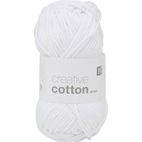 Rico Design Creative Cotton aran - Weiß von Weiß