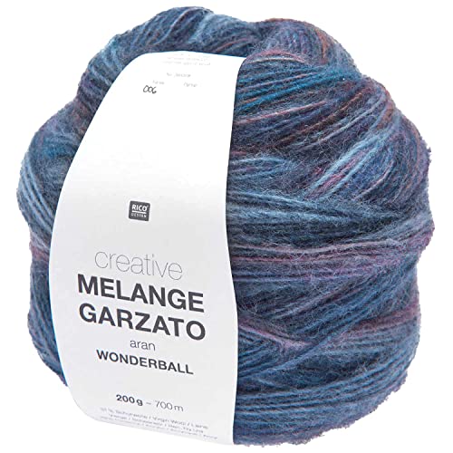 Rico Design Creative Melange Garzato aran, 200 g, ca. 700 m Lila/Petrol von Rico Design