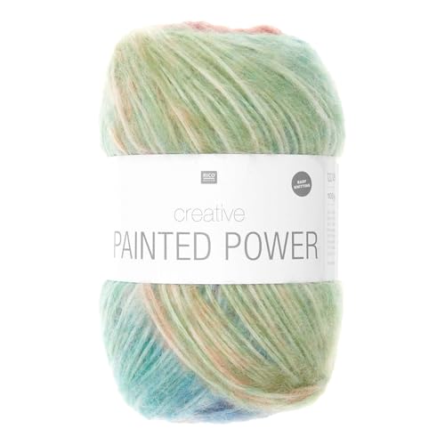 Rico Design Creative Painted Power Farbverlaufswolle Wollknäuel – 100 g Häkelwolle Strickgarn von Rico Design