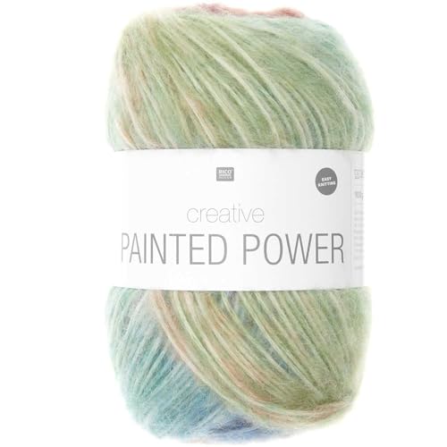 Rico Design Creative Painted Power Farbverlaufswolle Wollknäuel – 100 g Häkelwolle Strickgarn von Rico Design