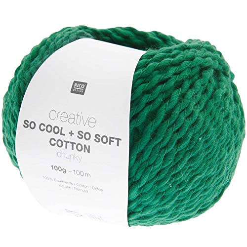 Rico Design Creative So Cool + So Soft Cotton Chunky, 100 g, ca. 100 m Efeu von Rico Design