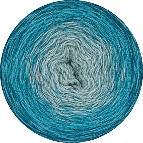 Rico Design Creative Wool Dégradé petrol-türkis [03] | Farbverlaufswolle Bobbel zum Stricken und Häkeln | 200 g 800 m von Rico Design