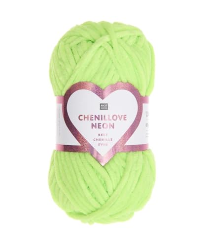 Rico Design Entdecken Sie die Weichheit des Creative Chenillove Neon-Knäuels 50 g von Rico Design