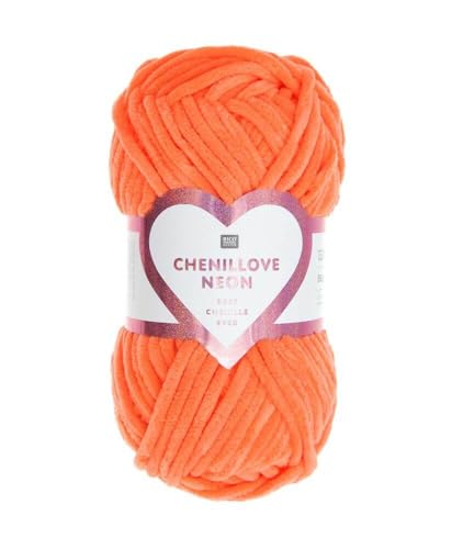 Rico Design Entdecken Sie die Weichheit des Creative Chenillove Neon-Knäuels 50 g von Rico Design