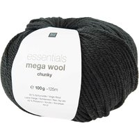 Rico Design Essentials Mega Wool Chunky - Schwarz von Schwarz