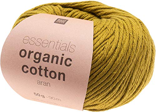 Rico Design Essentials Organic Cotton aran, 50 g, ca. 90 m Oliv von Rico Design