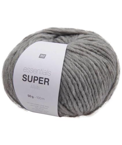 Rico Design | Essentials Super Aran | 50g 100m grau von Rico Design