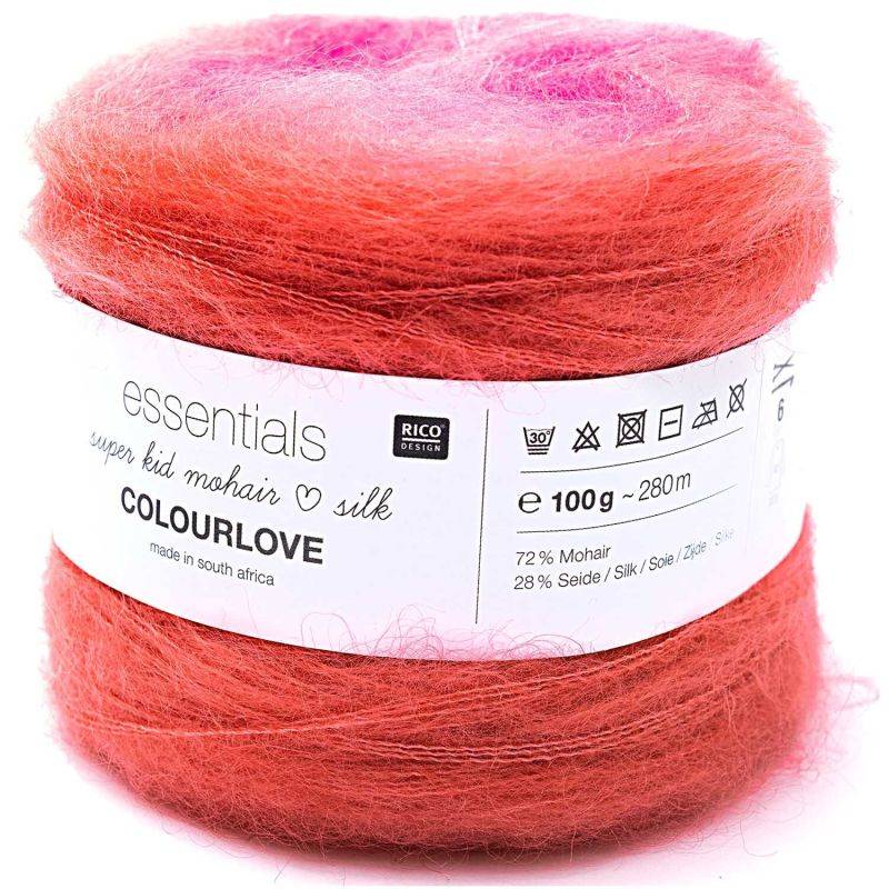 Essentials Super Kid Mohair Loves Silk Colourlove von Rico Design