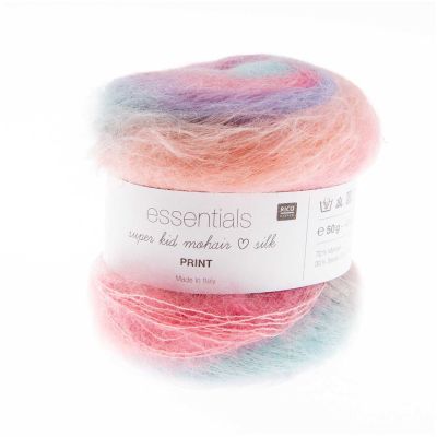 Essentials Super Kid Mohair Loves Silk Print von Rico Design