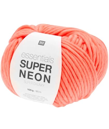 Rico Design Essentials Super Neon Super Chunky – 100 g dickes Garn für Mode-Accessoires von Rico Design