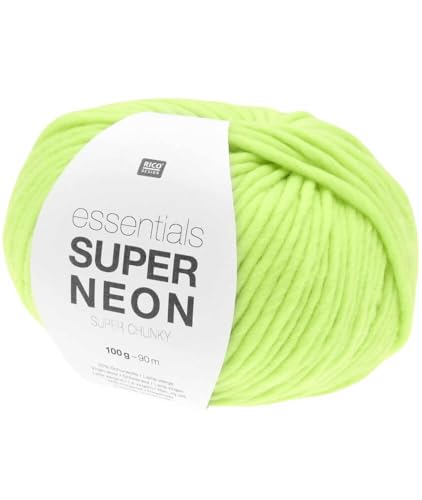 Rico Design Essentials Super Neon Super Chunky – 100 g dickes Garn für Mode-Accessoires von Rico Design