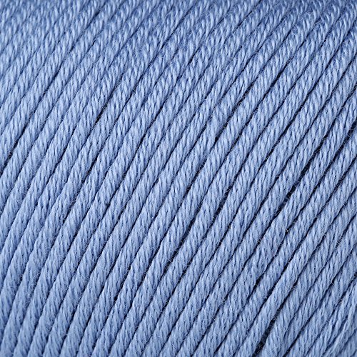 Rico Design Essentials doppelt gestrickt Garn, 100% Baumwolle, Taube blau von Rico Design