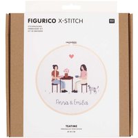 Figurico Stickpackung Teatime 20cm von Rico Design