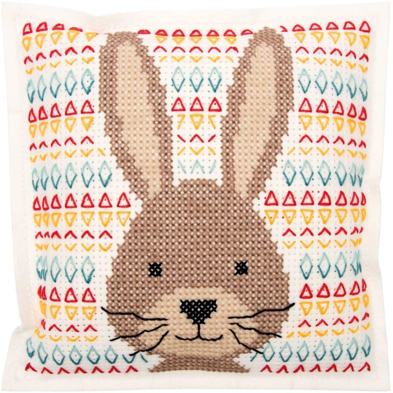 Filzkissen zum Besticken Hase 42x42cm von Rico Design