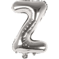 Folienballon Buchstabe silber 36cm von Rico Design