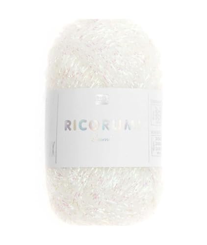 Rico Design Garn Knäuel DK 10 g Weiß Irisierend von Rico Design