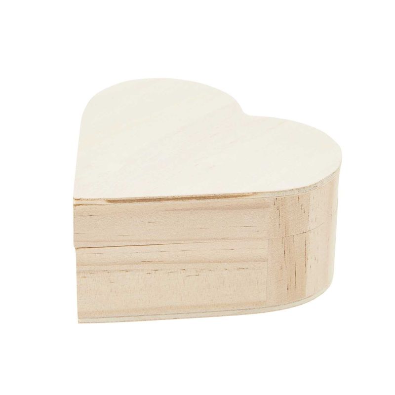 Holzbox Herz natur von Rico Design