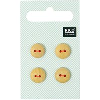 Holzknopf 1,1cm 4 Stück 2 Löcher Holzknopf 1,1cm 4 Stück 2 Löcher von Rico Design