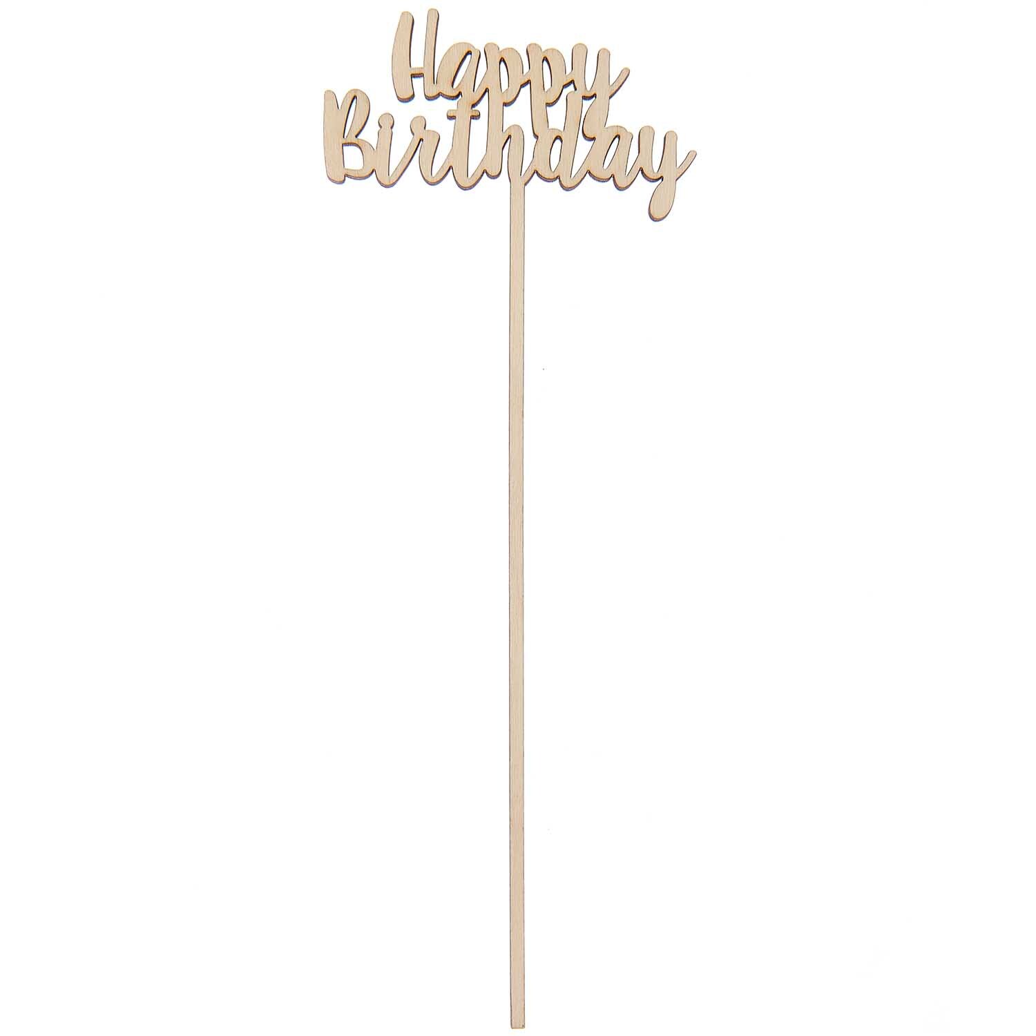 Holzpicker Happy Birthday 24,2x8cm Holzpicker Happy Birthday 24,2x8cm von Rico Design