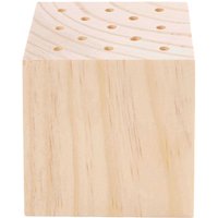 Rico Design Holzständer für Trockenblumen, 8 x 8 x 8 cm von Beige