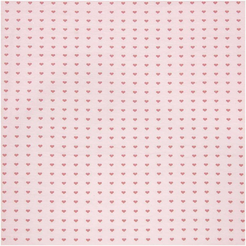 Jerseystoff Happy Baby Herzchen rosa 72x100cm von Rico Design