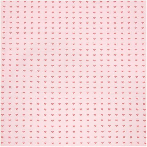 Rico Design Jerseystoff Stoffabschnitt Herzen rosa pink 72x100cm von Rico Design