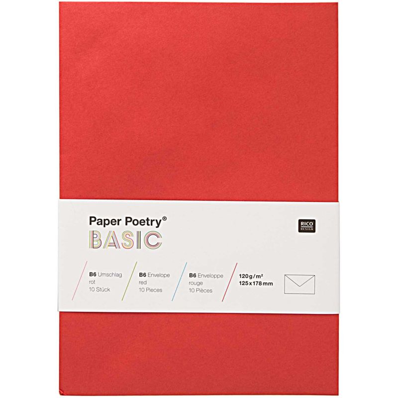 Kuvert Basic B6 10 Stück von Rico Design