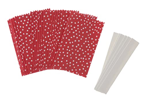 Rico Design Papiertüten Sterne-Set klein Punkte Rot Papiersterne Sterne Papierbasteln von Rico Design