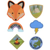 Patches Pfadfinder Fuchs 6teilig zum Aufbügeln von Rico Design