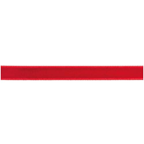 Rico Design Samtband Rot 0,9 cm x 2 m von Rico Design