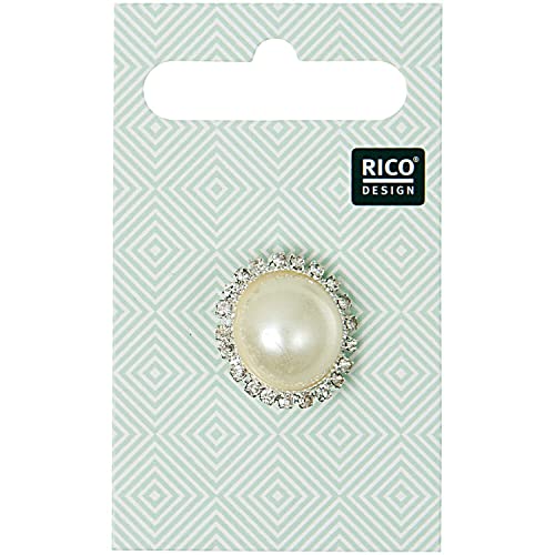 Rico Design | Schmuckknopf mit Perle 2cm von Rico Design