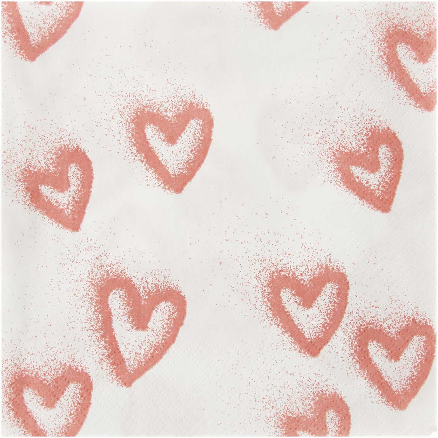 Servietten Spray Herzen 33x33cm 20 Stück Servietten Spray Herzen 33x33cm 20 Stück von Rico Design
