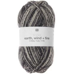 Socks Earth + Wind + Fire 4-fägig von Rico Design