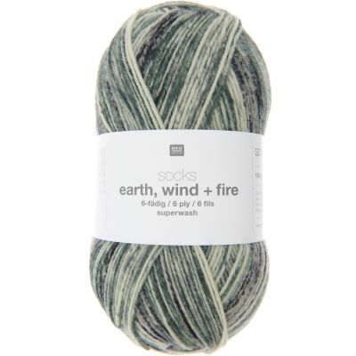 Socks Earth + Wind + Fire 6-fädig von Rico Design